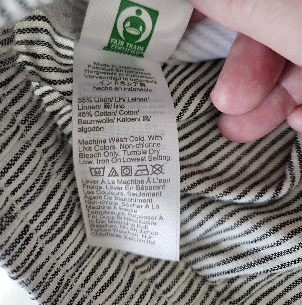 NWT J.Crew Factory Wide Leg Linen Pants - Picture 7 of 9